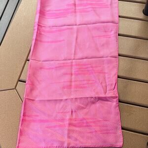 Glentex Vintage 60s 70s Pink Patterned Scarf Square